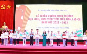 Lào Cai: Khen thưởng 550 học sinh, sinh viên tiêu biểu