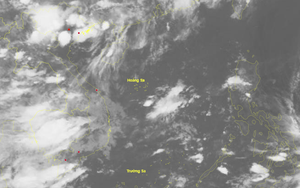 Vùng áp thấp có thể mạnh lên thành áp thấp nhiệt đới trên khu vực vịnh Bắc Bộ