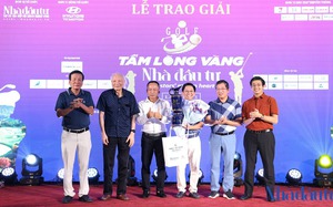 Giải Golf từ thiện Vì trẻ em Việt Nam 2024 huy động 2,3 tỉ đồng dành cho khuyến học - Ảnh 5.