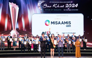 MISA AMIS HRM xếp hạng 5 sao trong lĩnh vực Quản trị Nhân lực tại Sao Khuê 2024
