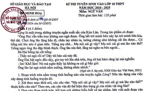 Ước gì đề thi tốt nghiệp Ngữ văn cũng có cấu trúc như đề minh hoạ tuyển sinh lớp 10 Hà Nội - Ảnh 4.