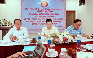 Đoàn Kiểm tra Trung ương Hội Khuyến học Việt Nam làm việc tại Kiên Giang
