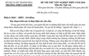  Đề thi thử tốt nghiệp Ngữ văn: Hiểu về trái tim