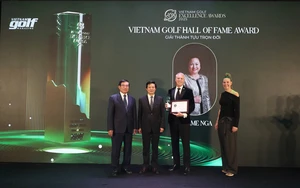 Giải golf "Tấm lòng vàng Nhà đầu tư" lần thứ 4 huy động học bổng tặng học sinh nghèo - Ảnh 8.