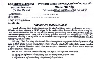 Giáo viên nhận định đề Ngữ văn tốt nghiệp trung học phổ thông có nhiều đổi mới, phổ điểm khoảng 7,5- Ảnh 2.
