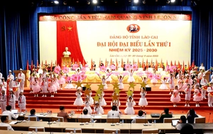 Khai mạc Đại hội đại biểu Đảng bộ tỉnh Lào Cai lần thứ I, nhiệm kỳ 2025 - 2030- Ảnh 13.