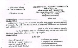 Đề thi thử v&agrave;o lớp 10 m&ocirc;n To&aacute;n của Trường Trung học phổ th&ocirc;ng chuy&ecirc;n Đại học Sư phạm H&agrave; Nội - Ảnh 2.