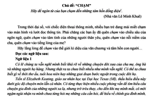 Đề thi học sinh giỏi Ngữ văn của T&acirc;y Ninh đ&aacute;nh thức tr&aacute;ch nhiệm v&agrave; l&ograve;ng nh&acirc;n &aacute;i trong thế giới đầy biến động - Ảnh 3.