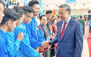 Tổng B&iacute; thư T&ocirc; L&acirc;m dự v&agrave; ph&aacute;t biểu kỷ niệm 80 năm Ng&agrave;y truyền thống ng&agrave;nh Thể dục thể thao Việt Nam - Ảnh 3.