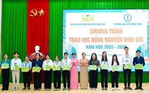 Quỹ Khuyến học Nguyễn Sinh Sắc đồng h&agrave;nh c&ugrave;ng gương s&aacute;ng hiếu học x&atilde; T&acirc;n Th&agrave;nh (Đồng Th&aacute;p) - Ảnh 3.