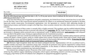 Đề thi thử tốt nghiệp trung học phổ th&ocirc;ng năm 2026 m&ocirc;n Tiếng Anh của Cao Bằng - Ảnh 7.