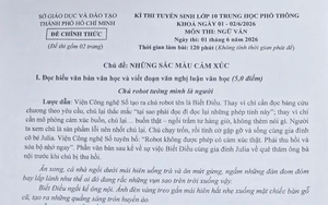 Nhật k&yacute; c&aacute;c t&igrave;nh huống bất thường tại Kỳ thi tuyển sinh lớp 10 Th&agrave;nh phố Hồ Ch&iacute; Minh - Ảnh 3.