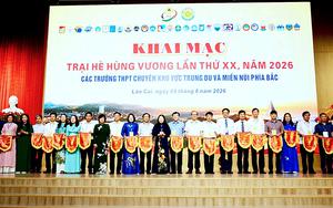 Trại h&egrave; H&ugrave;ng Vương t&ocirc;n vinh t&agrave;i năng trẻ, lan tỏa sức mạnh tri thức v&agrave; tinh thần đo&agrave;n kết - Ảnh 2.