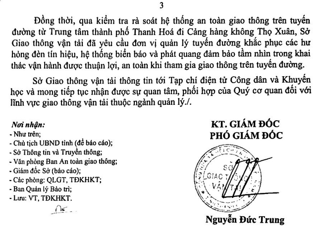 Sở Giao thông vận tải Thanh Hoá hồi âm bài báo Công dân và Khuyến học- Ảnh 6.