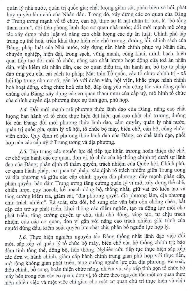 Ban hành Kết luận tổng kết Nghị quyết số 18-NQ/TW Trung ương Đảng về sắp xếp, tinh gọn bộ máy - Ảnh 3.