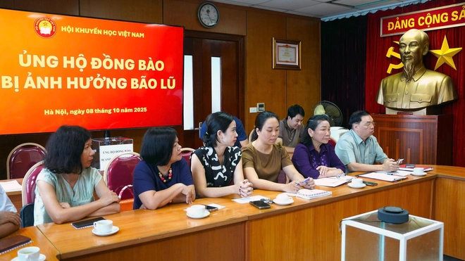 Trung ương Hội Khuyến học Việt Nam phát động ủng hộ đồng bào ảnh hưởng bão lũ - Ảnh 3.