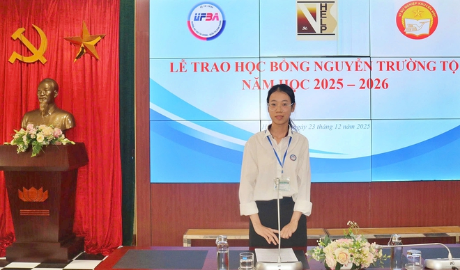 Quỹ Khuyến học Việt Nam c&ugrave;ng nh&agrave; t&agrave;i trợ trao học bổng Nguyễn Trường Tộ - Ảnh 11.