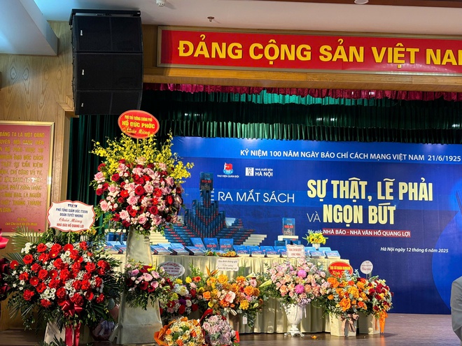 Nhà báo Hồ Quang Lợi ra mắt sách “Sự thật, Lẽ phải và Ngọn bút” - Ảnh 5.