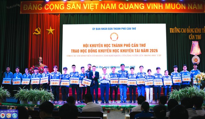 Hội Khuyến học Th&agrave;nh phố Cần Thơ trao 95 suất học bổng khuyến học, khuyến t&agrave;i năm 2026 - Ảnh 2.
