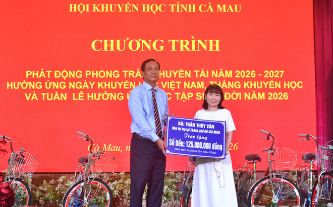 Cà Mau phát động phong trào khuyến tài năm 2026-2027 hưởng ứng Tuần lễ học tập suốt đời - Ảnh 8.