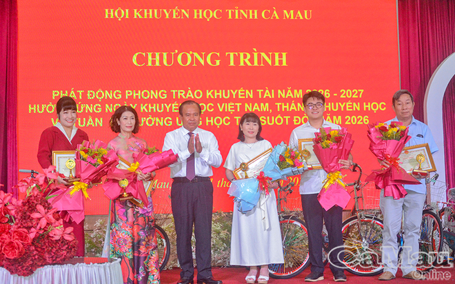 Cà Mau phát động phong trào khuyến tài năm 2026-2027 hưởng ứng Tuần lễ học tập suốt đời - Ảnh 6.