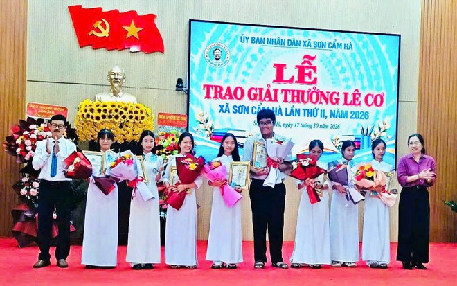 X&atilde; Sơn Cẩm H&agrave;, Đ&agrave; Nẵng trao Giải thưởng L&ecirc; Cơ lần thứ II, năm 2026 - Ảnh 4.