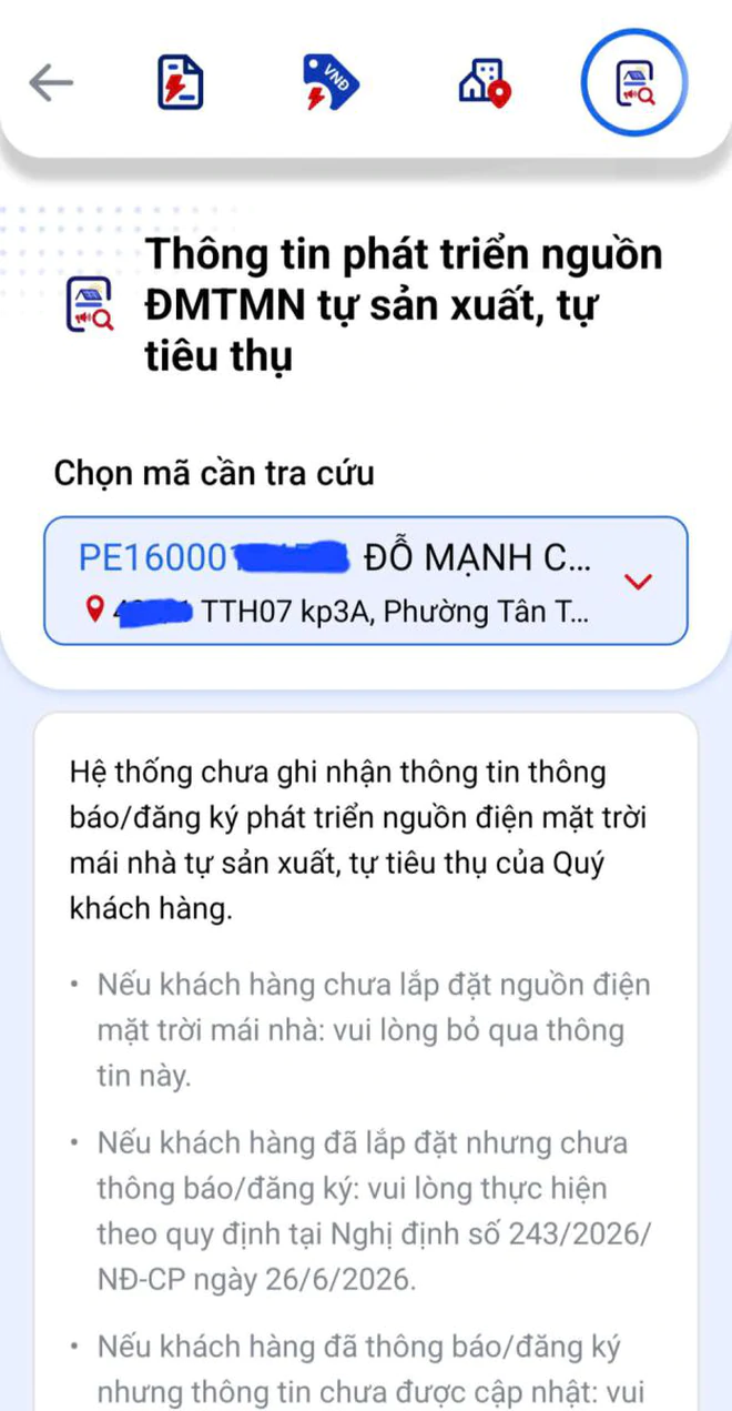 Tiện ích tra cứu thông tin phát triển nguồn điện mặt trời mái nhà trực tuyến - Ảnh 2.