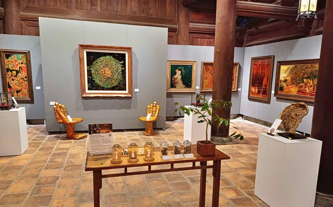 Sắc T&acirc;m - mỹ thuật sơn m&agrave;i đương đại, tinh hoa văn h&oacute;a trầm hương v&agrave; kh&ocirc;ng gian di sản - Ảnh 4.