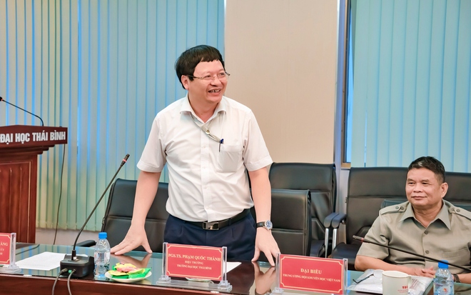 Hội Khuyến học c&aacute;c tỉnh, th&agrave;nh phố Cụm II giao ban tại Trường Đại học Th&aacute;i B&igrave;nh - Ảnh 8.