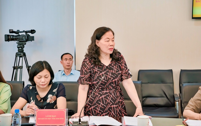 Hội Khuyến học c&aacute;c tỉnh, th&agrave;nh phố Cụm II giao ban tại Trường Đại học Th&aacute;i B&igrave;nh - Ảnh 9.