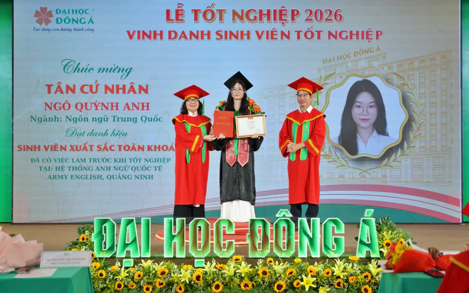 Hơn 650 t&acirc;n thạc sĩ, kỹ sư, cử nh&acirc;n Trường Đại học Đ&ocirc;ng &Aacute; rạng rỡ đ&oacute;n Lễ tốt nghiệp đợt 3, năm 2026 - Ảnh 3.