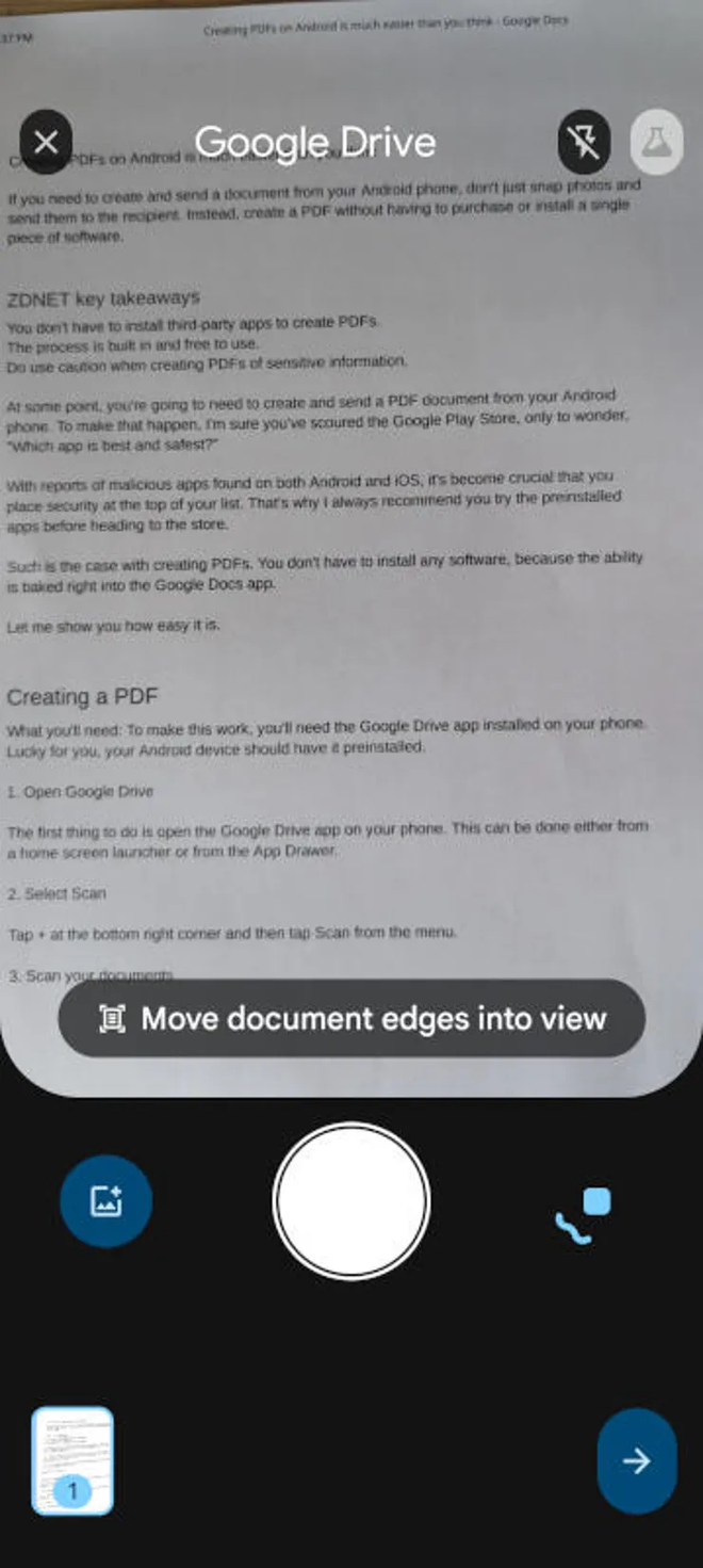 Nhiều người chưa biết: Điện thoại Android đ&atilde; c&oacute; sẵn c&ocirc;ng cụ qu&eacute;t t&agrave;i liệu th&agrave;nh PDF - Ảnh 4.