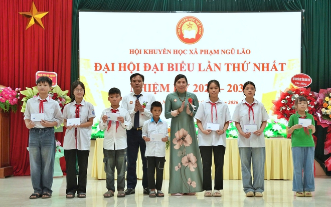 Hội Khuyến học xã Phạm Ngũ Lão (Hưng Yên) tổ chức Đại hội đại biểu lần thứ I, nhiệm kỳ 2026-2031 - Ảnh 6.