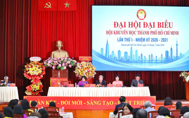 Đại hội Khuyến học Th&agrave;nh phố Hồ Ch&iacute; Minh: Chủ động hội nhập, nh&acirc;n rộng s&aacute;ng kiến học tập suốt đời - Ảnh 3.