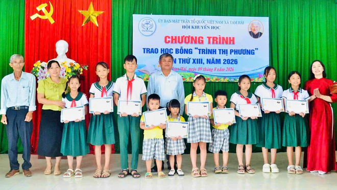 Hội Khuyến học x&atilde; Tam Hải (Đ&agrave; Nẵng) 13 năm ph&aacute;t triển quỹ khuyến học Tr&igrave;nh Thị Phương - Ảnh 6.
