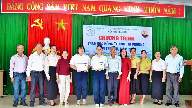 Hội Khuyến học x&atilde; Tam Hải (Đ&agrave; Nẵng) 13 năm ph&aacute;t triển quỹ khuyến học Tr&igrave;nh Thị Phương - Ảnh 4.