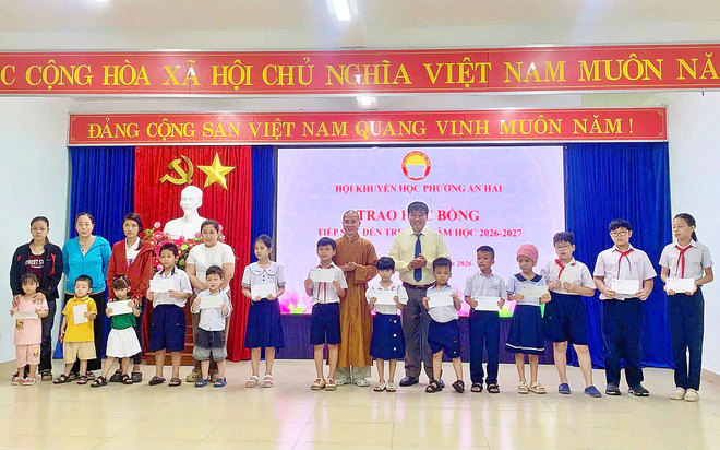 Hội Khuyến học An Hải, Đà Nẵng kiện toàn tổ chức sau sắp xếp, tiếp sức học sinh khó khăn - Ảnh 3.