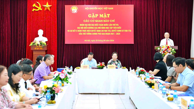 Hội Khuyến học Việt Nam gặp mặt b&aacute;o ch&iacute;: Lan tỏa tinh thần học tập suốt đời trong kỷ nguy&ecirc;n mới - Ảnh 2.