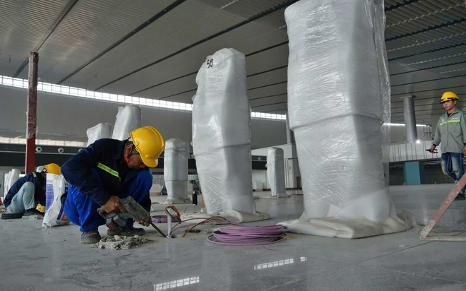 To&agrave;n cảnh b&ecirc;n trong nh&agrave; ga s&acirc;n bay Long Th&agrave;nh trước thời điểm vận h&agrave;nh thử nghiệm - Ảnh 12.