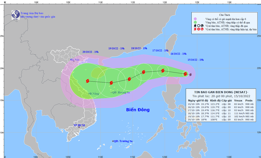 Xuất hiện bão NESAT có thể vào Biển Đông và trở thành cơn bão số 6  - Ảnh 1.