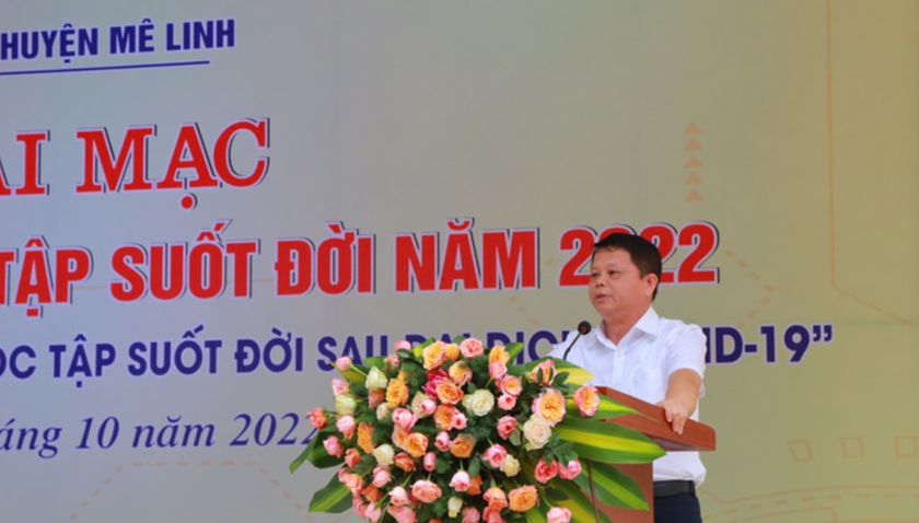 Huyện Mê Linh, Hà Nội khai mạc Tuần lễ hưởng ứng học tập suốt đời năm 2022 - Ảnh 2.