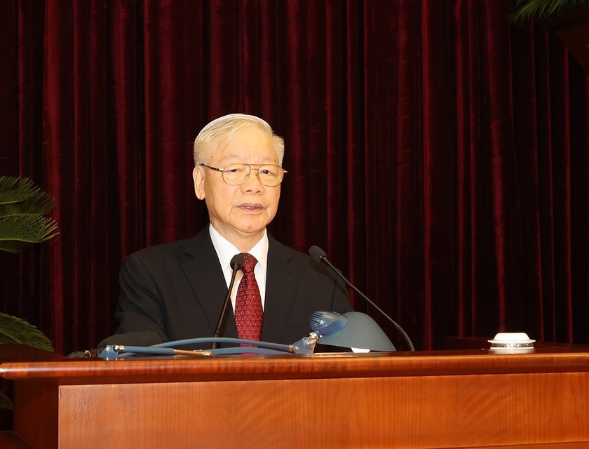 Toàn văn phát biểu của Tổng Bí thư Nguyễn Phú Trọng khai mạc Hội nghị Trung ương 6 khóa XIII - Ảnh 1.