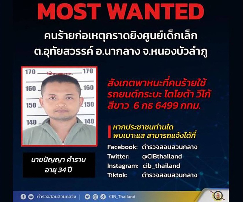 Xả súng tại nhà trẻ ở Thái Lan, ít nhất 31 người chết - Ảnh 2.