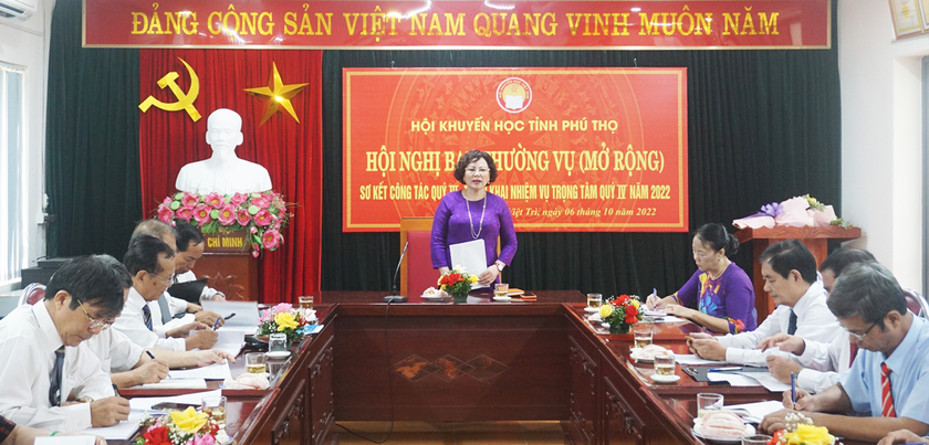 Hội Khuyến học tỉnh Phú Thọ sơ kết công tác quý III/2022 - Ảnh 3.