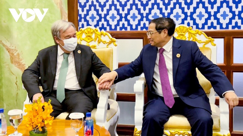 Thủ tướng Phạm Minh Chính gặp các lãnh đạo quốc gia  - Ảnh 9.