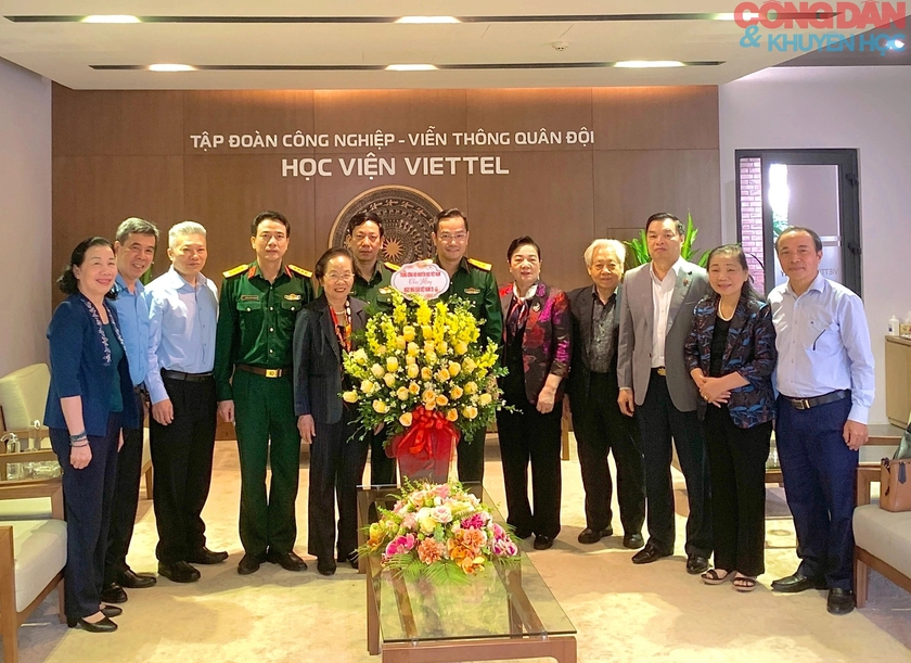 Trung ương Hội Khuyến học Việt Nam thăm và làm việc với Học viện Viettel - Ảnh 5.