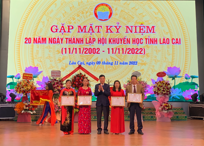 Hội Khuyến học tỉnh Lào Cai kỷ niệm 20 năm ngày thành lập - Ảnh 3.