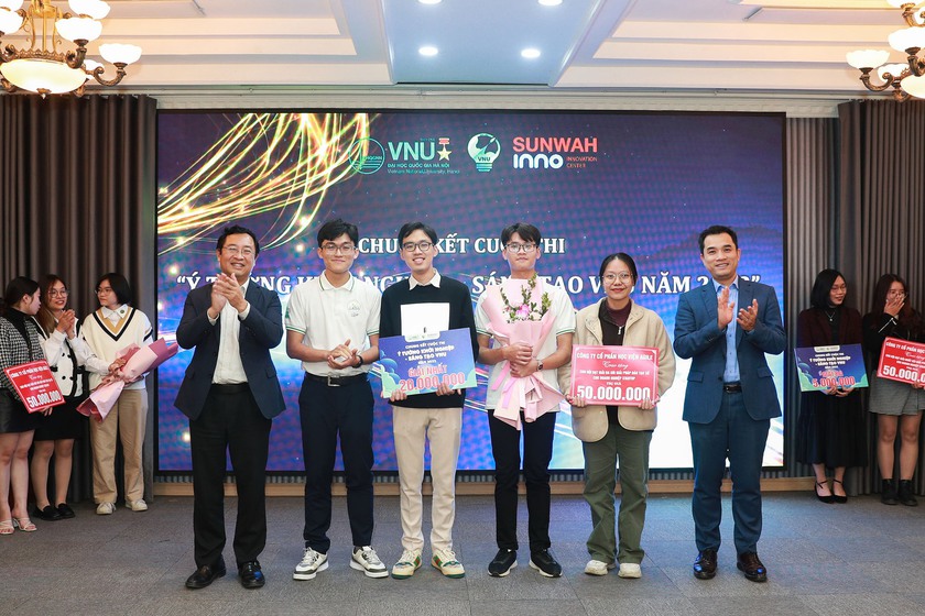 Trường Đại học Công nghệ giành giải Nhất cuộc thi Ý tưởng Khởi nghiệp - Sáng tạo VNU 2022 - Ảnh 1.