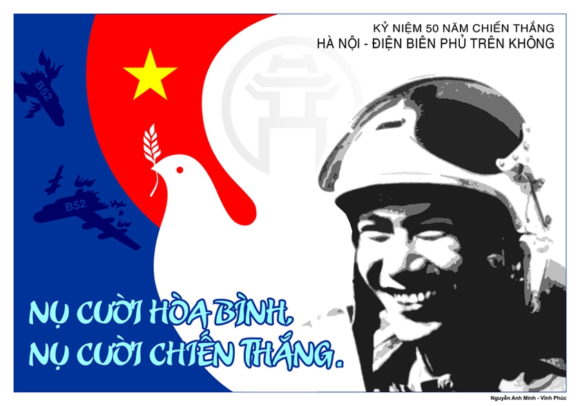 Phát hành 68 tranh cổ động hưởng ứng kỷ niệm 50 năm Chiến thắng Hà Nội - Điện Biên Phủ trên không - Ảnh 2.