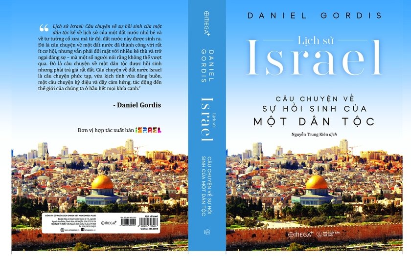 Bìa cuốn "Lịch sử Israel: Câu chuyện về sinh hồi sinh của một dân tộc" của học giả Daniel Gordis
